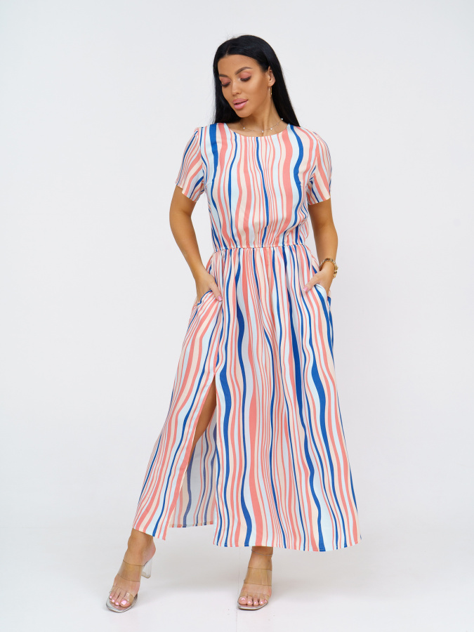 Ассоль(волна коралл) платье