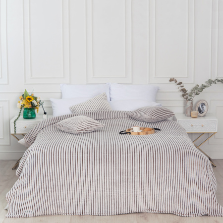 Вертикаль(пастель) плед велсофт