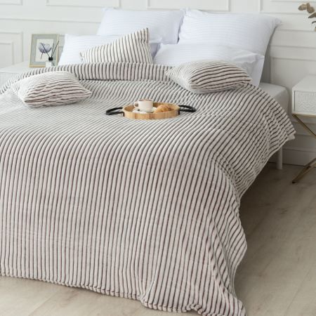 Вертикаль(пастель) плед велсофт