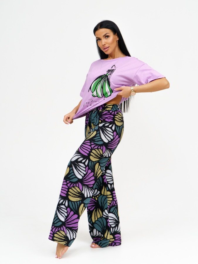 Танец(лаванда) футболка+брюки