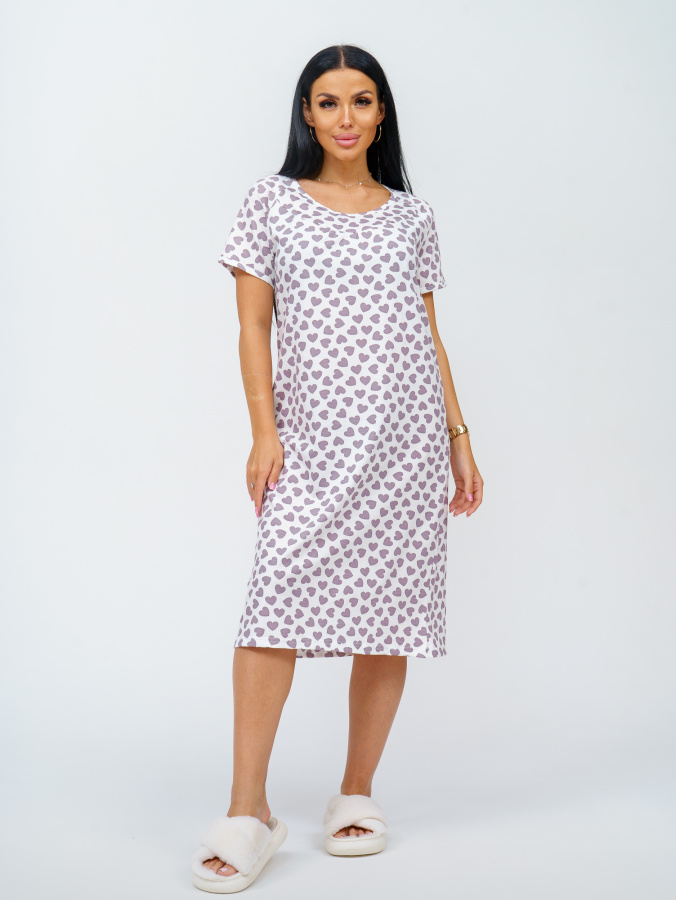 Ульяна(сердечки) сорочка ночная Ульяна(сердечки) сорочка ночная