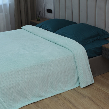 Волна(мята) плед велсофт