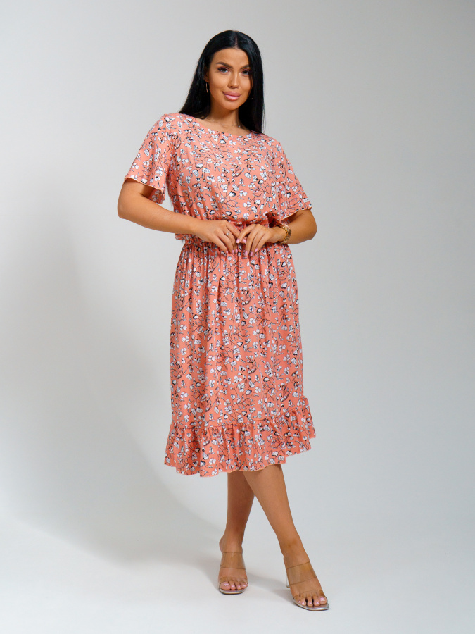 Кармен(коралл) платье