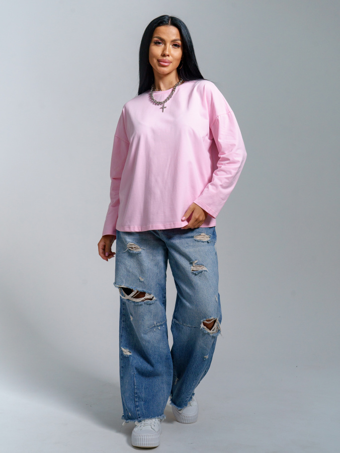 Лика(розовый) лонгслив