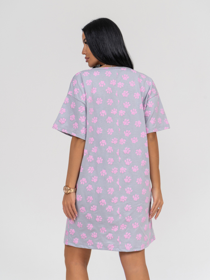 Алина (серый) сорочка ночная