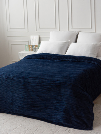 Океан(индиго) плед велсофт