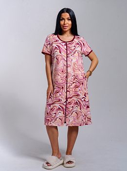 Амина(розовый) халат р.60