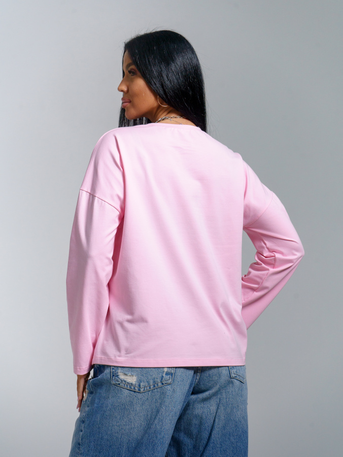 Лика(розовый) лонгслив