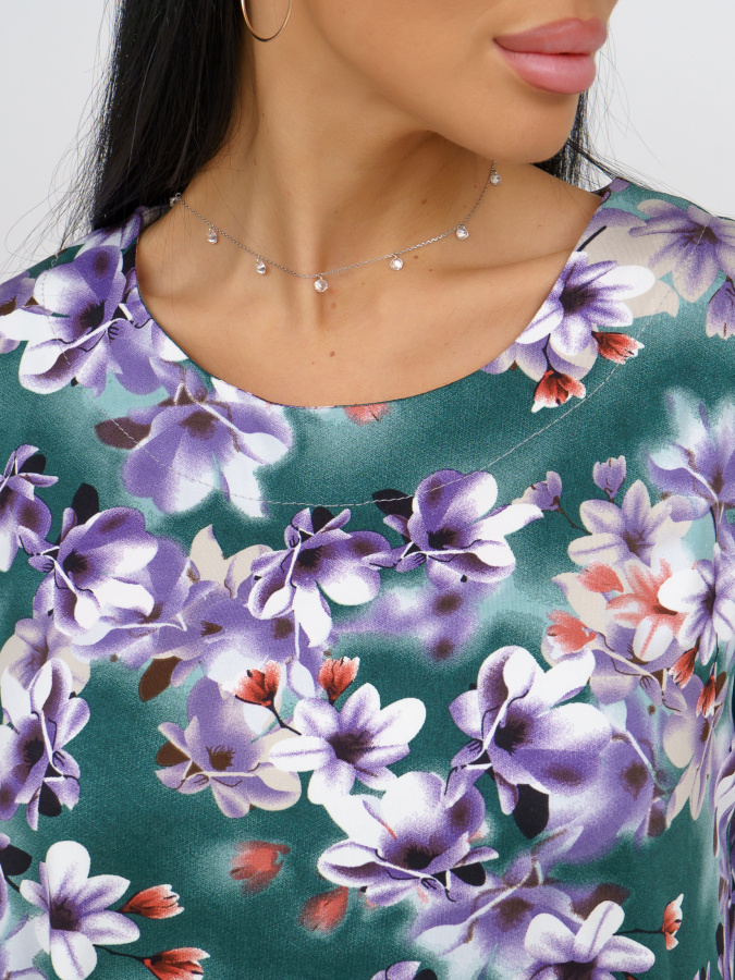 Фиалка(голубой) блузка