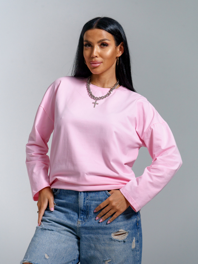 Лика(розовый) лонгслив