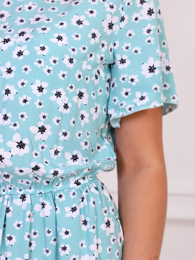 Кармен(мята) платье