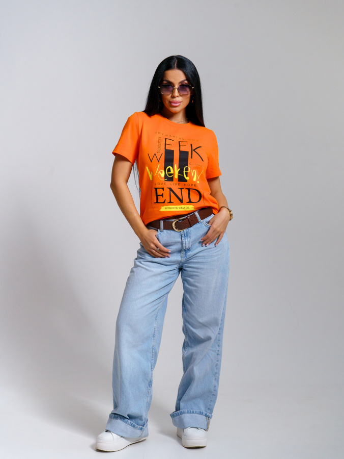 Миранда(оранжевый) футболка женская