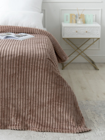 Вертикаль(терракот) плед велсофт