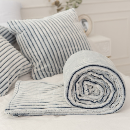 Вертикаль(ультрамарин) плед велсофт