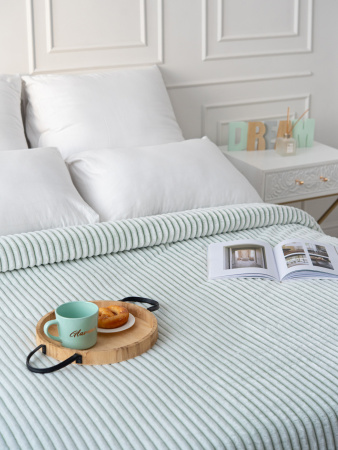 Вертикаль(мохито) плед велсофт