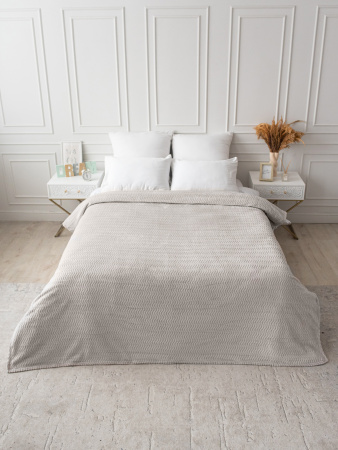 Океан(дымчато-серый) плед велсофт