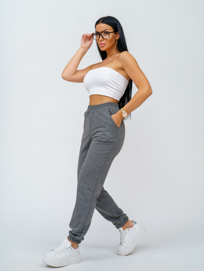 Акцент(темно-серый меланж) брюки