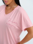 Оксана(пудровый) футболка