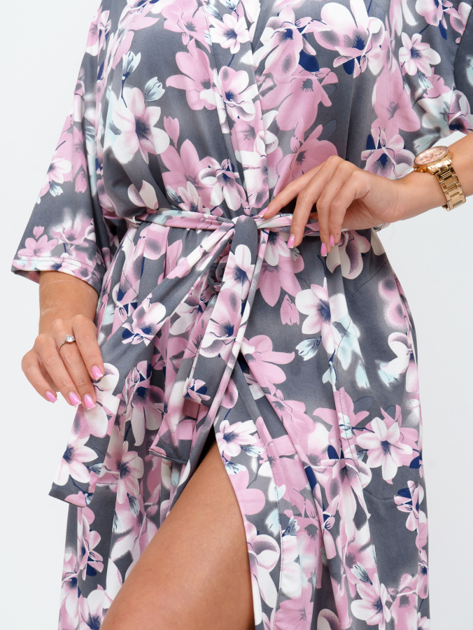 Токио(серый) халат