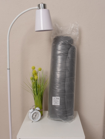 Подушка стеганая файбер м/ф(темно-серый)