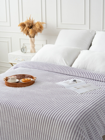 Вертикаль(сирень) плед велсофт