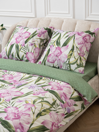 Пурпурная орхидея КПБ поплин