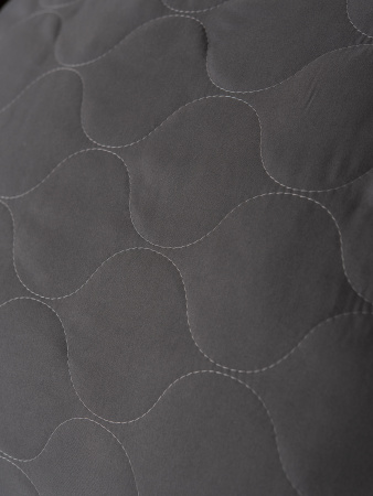 Подушка стеганая файбер м/ф(темно-серый)