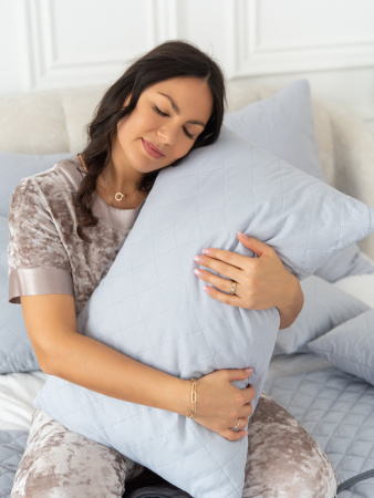 Комплект подушек микрофибра у/степ (сер.) 2шт