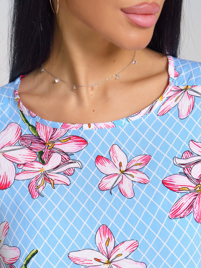 Лилия(голубой) платье