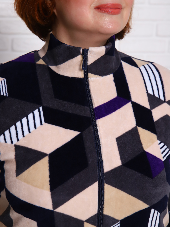 Форсаж(ромбы фиолет) толстовка