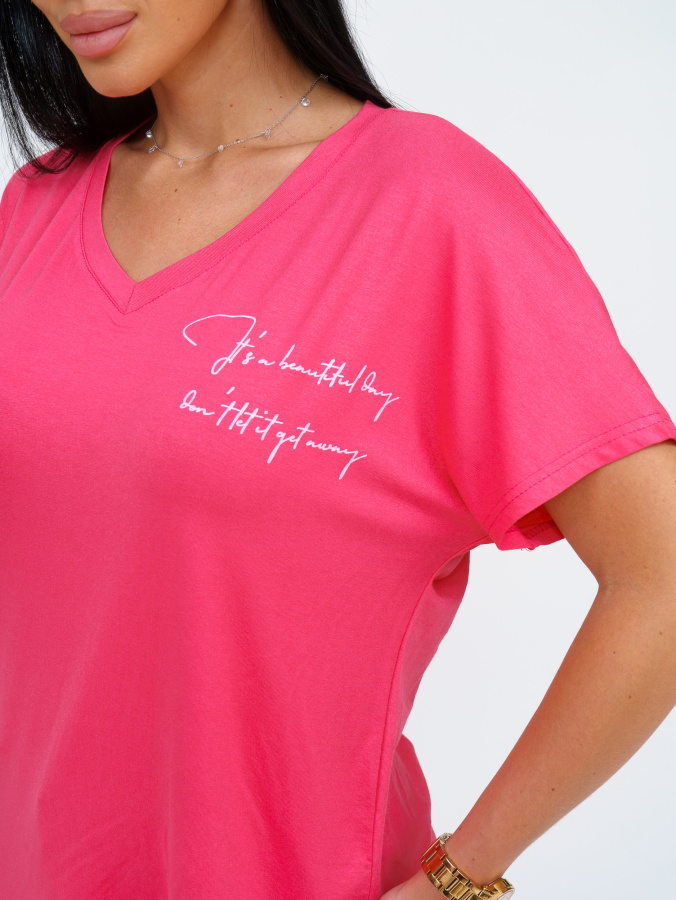 Оксана(розовый) футболка