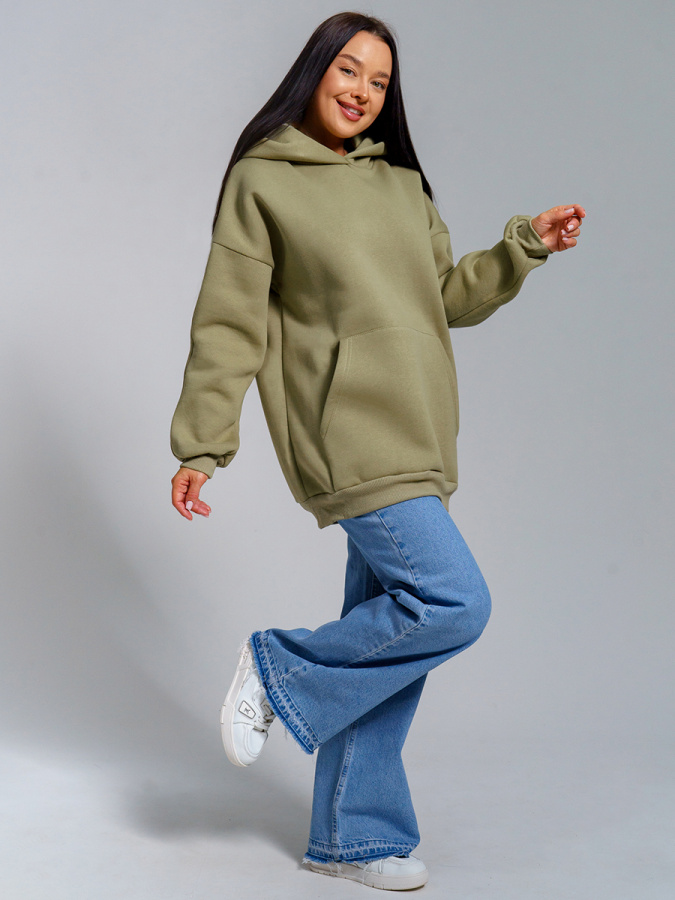 Перфект(олива) толстовка(худи)