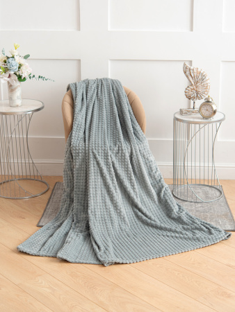 Мозаика(серебро) плед велсофт