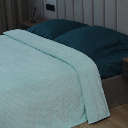 Волна(мята) плед велсофт