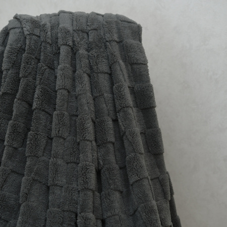 Домино(серый) Плед велсофт