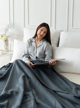 Графит Плед флис