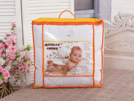 Одеяло "Файбер" зима микрофибра (бел) детское