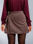 Джульетта (бордо) юбка-шорты