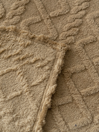 Ромбики(корица) плед велсофт