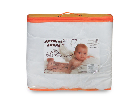 Одеяло "Бамбук" всесезонное микрофибра (бел) детское