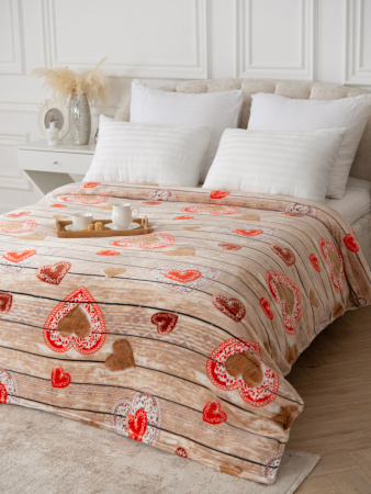 Сердцеедка плед велсофт