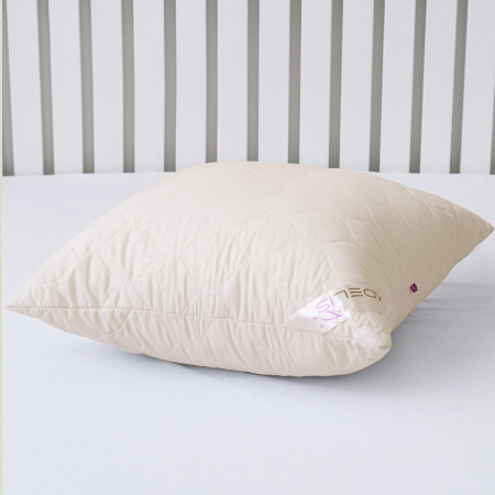 Подушка стеганая файбер м/ф (беж)