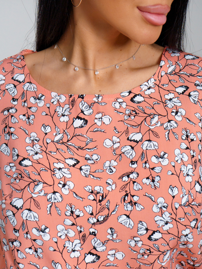 Кармен(коралл) платье