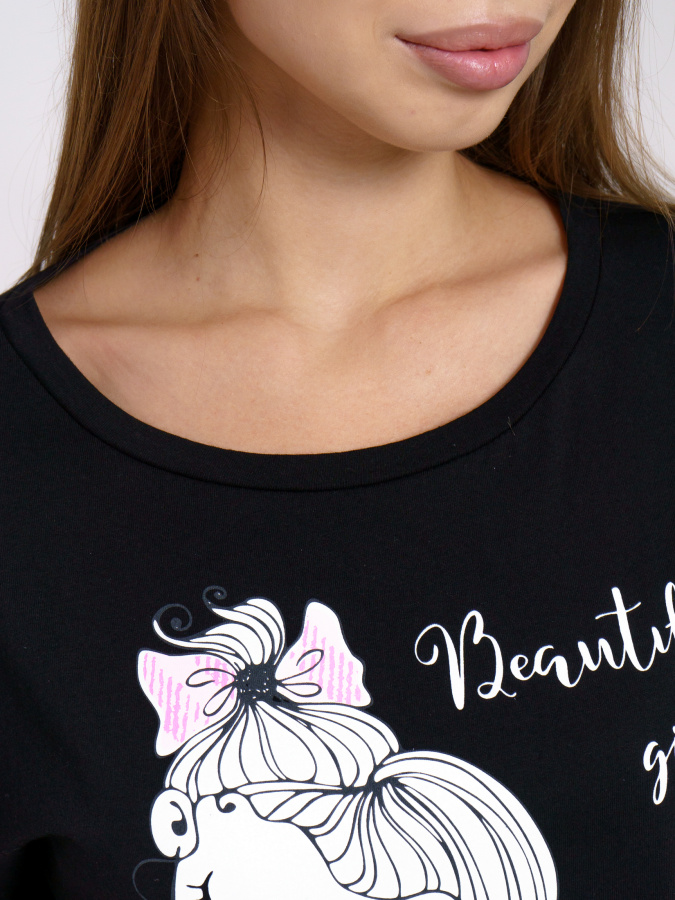 Принцесса(розовый) футболка+брюки