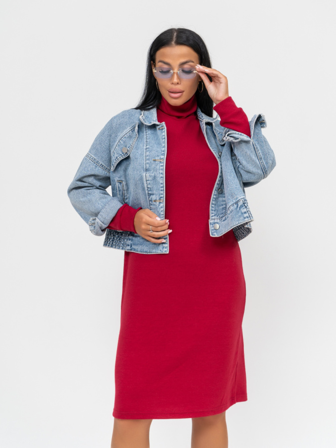 Мишель(бордо) платье