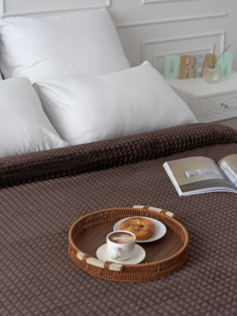 Мозаика(шоколад) плед велсофт