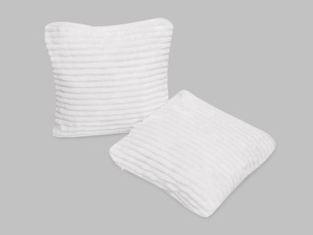 Вертикаль(пломбир) наволочка декоративная велсофт