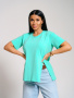Асимметрия(аквамарин) футболка