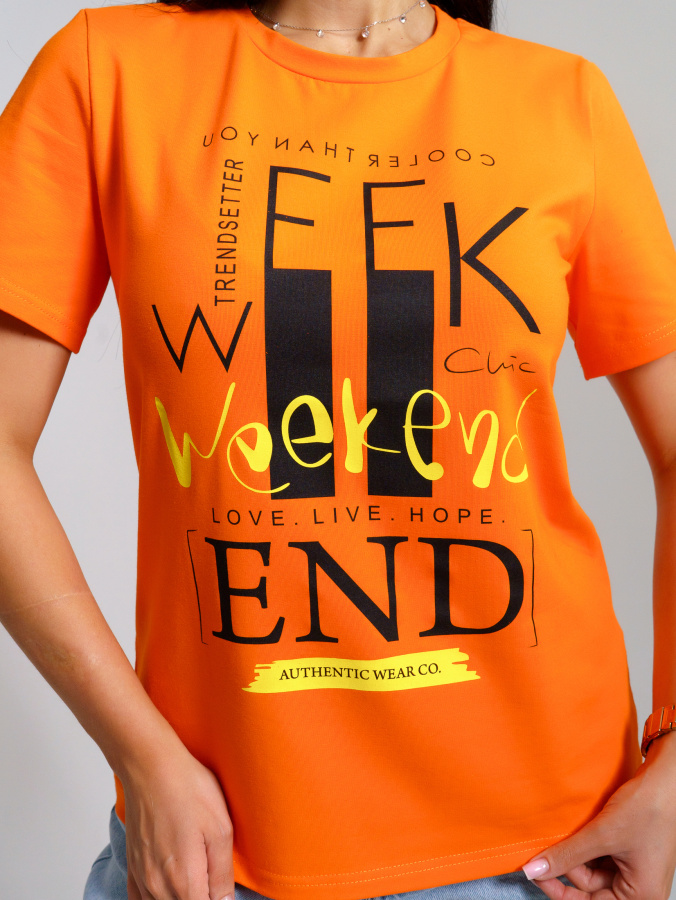 Миранда(оранжевый) футболка женская