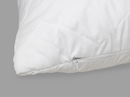 Подушка стеганая файбер на молнии микрофибра Подушка стеганая файбер на молнии микрофибра